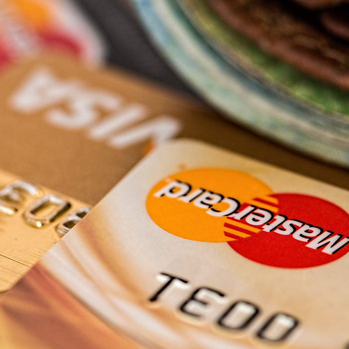 We accept all major forms of payment - MASTERCARD and VISA