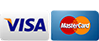 VISA and Mastercard icons - we accept multiple forms of credit card payments